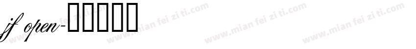 jf open字体转换